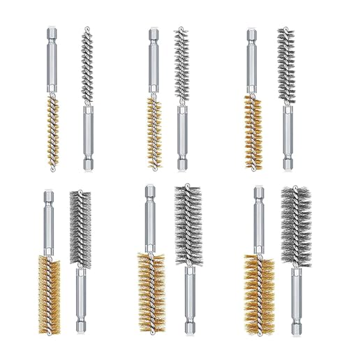 【セット内容】全ては12本のブラシ 掃除があります;ステンレスと真鍮製規格は （Φ8mm Φ9mm Φ10mm Φ11mm Φ12mm Φ13mm Φ14mm Φ15mm Φ16mm Φ17mm Φ1