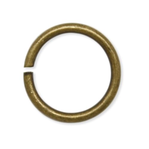 サイズ ：外径 15ｍｍ／太さ 1.6ｍｍ 入数 ：50個 材質 ：鉄 表面処理：ブロンズメッキ 色 ：茶（ブラウン） *鉄製の丸カン(リングカン)です。 ※注意※ 非常に硬いので、開くのにペンチが必