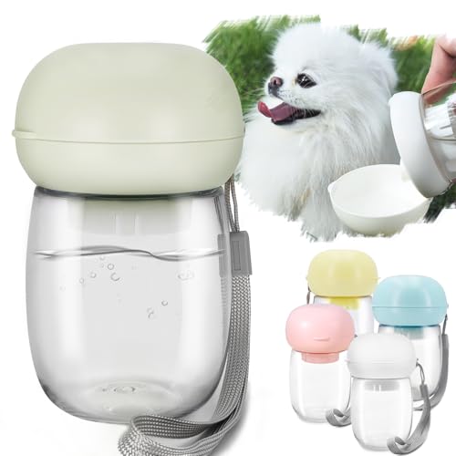 グリーン 300 ml 【簡単持ち運び】300ml & 550ml,軽量小型でストラップ付きなので、外出時の持ち運びにも便利です。あらゆる種類の猫、犬、その他ペットに使用可能です。 【外出時】