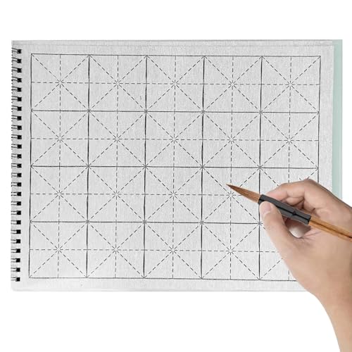 パッケージ内容：水書き用紙1冊（16ページ）入っています。交換のニーズを満たし、書道愛好家と共有するには十分です。また、各水書布のサイズは約22*28.5cmで、書道の練習に適したサイズです。 プレミ